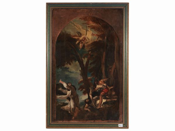 Da Tiziano : Martirio di San Pietro da Verona  - Asta L'arte di arredare - Associazione Nazionale - Case d'Asta italiane