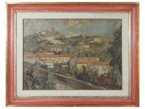 Giuseppe Manfredi - Veduta di Montecatini Terme