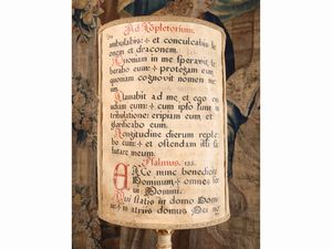 Torciera in legno intagliato, laccato bianco e lumeggiato in oro  - Asta L'arte di arredare - Associazione Nazionale - Case d'Asta italiane