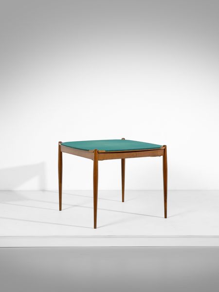 PONTI GIO (1891 - 1979) : Tavolo da gioco Club per Fratelli Reguitti, Agnosine  - Asta Asta 443 | DESIGN E ARTI DECORATIVE DEL NOVECENTO Online - Associazione Nazionale - Case d'Asta italiane