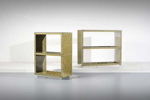 MANIFATTURA ITALIANA : Coppia di etagere  - Asta Asta 443 | DESIGN E ARTI DECORATIVE DEL NOVECENTO Online - Associazione Nazionale - Case d'Asta italiane