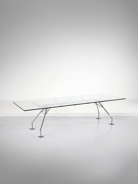 NORMAN FOSTER  (n. 1935) : Tavolo della serie Nomos per Tecno, Varedo  - Asta Asta 443 | DESIGN E ARTI DECORATIVE DEL NOVECENTO Online - Associazione Nazionale - Case d'Asta italiane
