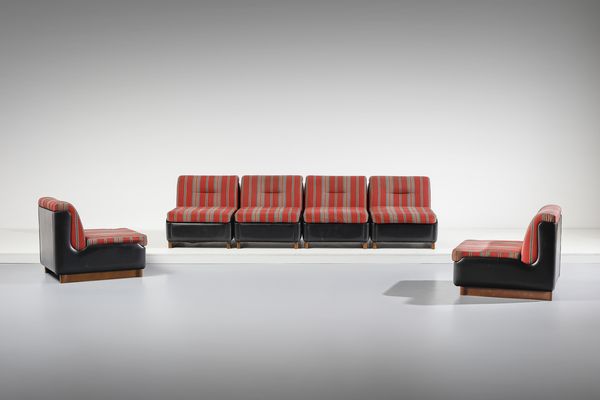 MANIFATTURA ITALIANA : Sei poltrone  - Asta Asta 443 | DESIGN E ARTI DECORATIVE DEL NOVECENTO Online - Associazione Nazionale - Case d'Asta italiane