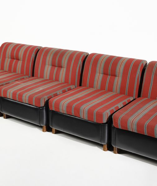 MANIFATTURA ITALIANA : Sei poltrone  - Asta Asta 443 | DESIGN E ARTI DECORATIVE DEL NOVECENTO Online - Associazione Nazionale - Case d'Asta italiane