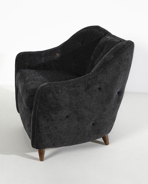 CASA E GIARDINO : attribuito. Coppia di poltrone, Milano  - Asta Asta 443 | DESIGN E ARTI DECORATIVE DEL NOVECENTO Online - Associazione Nazionale - Case d'Asta italiane