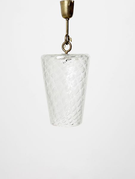 POLI FLAVIO (1900 - 1984) : Lampada a sospensione della serie Cristalli Brillati per Seguso Vetri d'Arte, Murano  - Asta Asta 443 | DESIGN E ARTI DECORATIVE DEL NOVECENTO Online - Associazione Nazionale - Case d'Asta italiane
