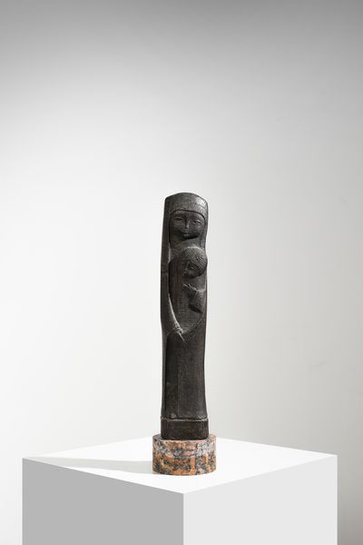 BURCHIELLARO LORENZO (n. 1933) : Madonna con Bambino Scultura  - Asta Asta 443 | DESIGN E ARTI DECORATIVE DEL NOVECENTO Online - Associazione Nazionale - Case d'Asta italiane
