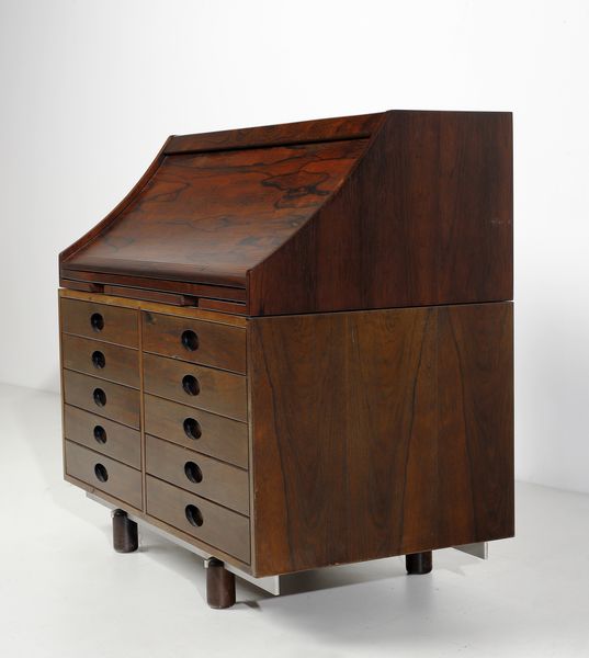 FRATTINI GIANFRANCO (1926 - 2004) : Cassettone con scrittoio per Bernini, Ceriano Laghetto  - Asta Asta 443 | DESIGN E ARTI DECORATIVE DEL NOVECENTO Online - Associazione Nazionale - Case d'Asta italiane