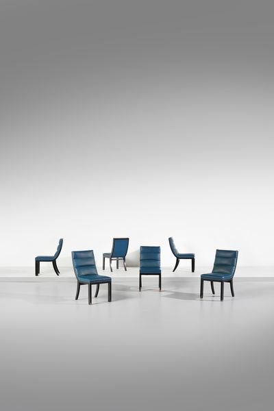 BEGA MELCHIORRE (1898 - 1976) : Sei sedie  - Asta Asta 443 | DESIGN E ARTI DECORATIVE DEL NOVECENTO Online - Associazione Nazionale - Case d'Asta italiane