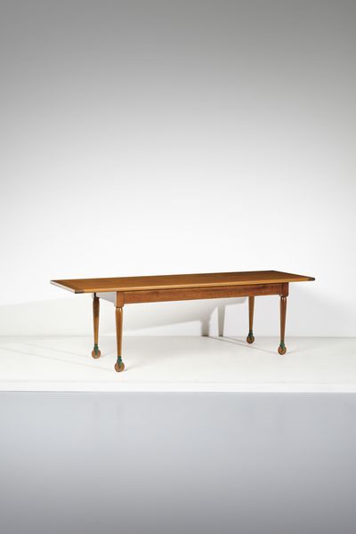 MANIFATTURA ITALIANA : Tavolo Shakers su ruote  - Asta Asta 443 | DESIGN E ARTI DECORATIVE DEL NOVECENTO Online - Associazione Nazionale - Case d'Asta italiane