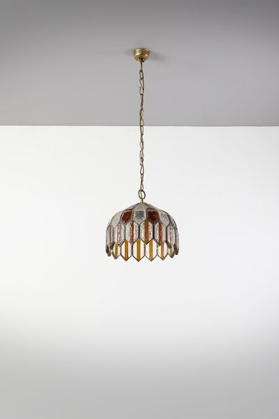 LONGOBARD : Coppia di plafoniere e lampada a sospensione, Verona  - Asta Asta 443 | DESIGN E ARTI DECORATIVE DEL NOVECENTO Online - Associazione Nazionale - Case d'Asta italiane