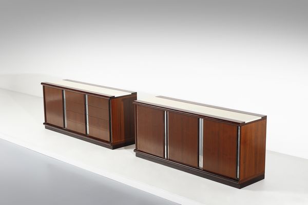 STOPPINO GIOTTO (1926 - 2011) : attribuito. Due credenze  - Asta Asta 443 | DESIGN E ARTI DECORATIVE DEL NOVECENTO Online - Associazione Nazionale - Case d'Asta italiane