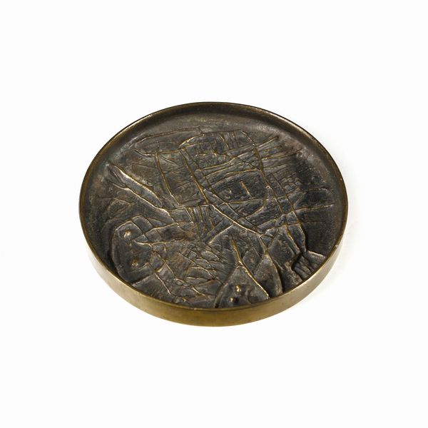 POMODORO GIO (1930-2002) & ARNALDO (n. 1926) : Piatto per Il Sestante, Milano  - Asta Asta 443 | DESIGN E ARTI DECORATIVE DEL NOVECENTO Online - Associazione Nazionale - Case d'Asta italiane