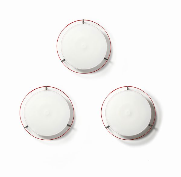 PAMIO ROBERTO (1937 - 2021) : Tre lampade a plafone per Leucos, Murano  - Asta Asta 443 | DESIGN E ARTI DECORATIVE DEL NOVECENTO Online - Associazione Nazionale - Case d'Asta italiane