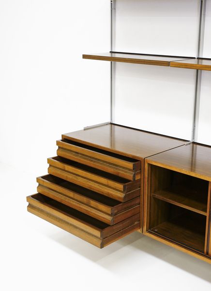 BORSANI OSVALDO (1911 - 1985) : Libreria mod. E22 per Tecno, Varedo  - Asta Asta 443 | DESIGN E ARTI DECORATIVE DEL NOVECENTO Online - Associazione Nazionale - Case d'Asta italiane