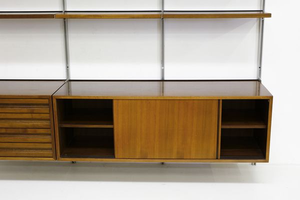 BORSANI OSVALDO (1911 - 1985) : Libreria mod. E22 per Tecno, Varedo  - Asta Asta 443 | DESIGN E ARTI DECORATIVE DEL NOVECENTO Online - Associazione Nazionale - Case d'Asta italiane