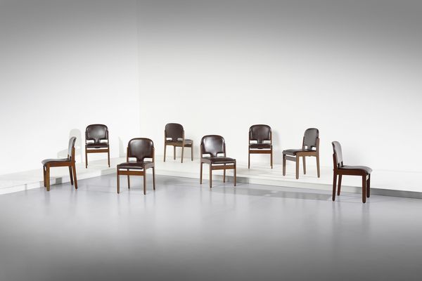 MANIFATTURA ITALIANA : Otto sedie  - Asta Asta 443 | DESIGN E ARTI DECORATIVE DEL NOVECENTO Online - Associazione Nazionale - Case d'Asta italiane