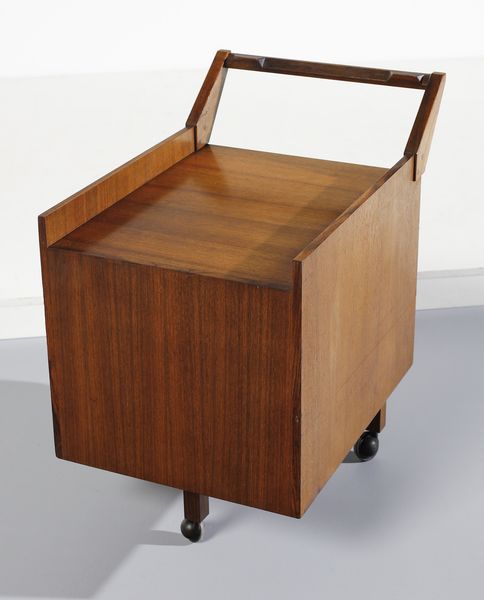 FRANCO ALBINI (1905-1977) & FRANCA HELG (1920-1989) : Cassettiera mobile mod. CM24 per Poggi, Pavia  - Asta Asta 443 | DESIGN E ARTI DECORATIVE DEL NOVECENTO Online - Associazione Nazionale - Case d'Asta italiane