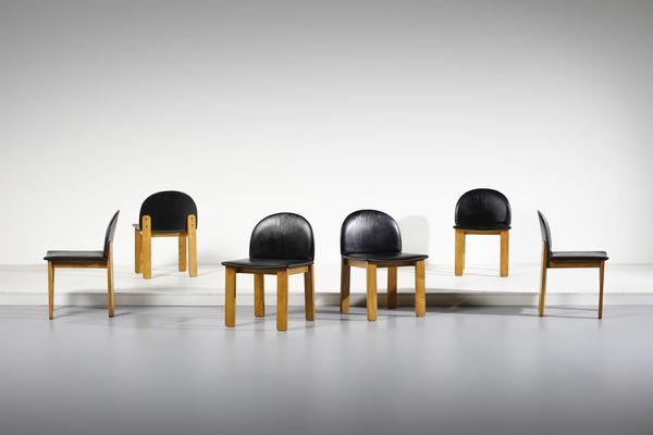 BIZZOZERO FRANCO : Sei sedie mod. Dicia-6 per Ballabio, Italia  - Asta Asta 443 | DESIGN E ARTI DECORATIVE DEL NOVECENTO Online - Associazione Nazionale - Case d'Asta italiane