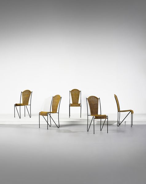 SAARINEN SWANSON PIPSAN (1905 - 1979) : Cinque sedie Sol Air  - Asta Asta 443 | DESIGN E ARTI DECORATIVE DEL NOVECENTO Online - Associazione Nazionale - Case d'Asta italiane