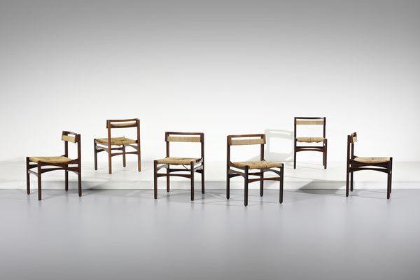 BETTONICA FRANCO (1927 - 1999) : attribuito. Sei sedie per Pillinini, Tolmezzo  - Asta Asta 443 | DESIGN E ARTI DECORATIVE DEL NOVECENTO Online - Associazione Nazionale - Case d'Asta italiane
