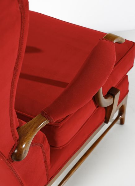 FRAMAR (FRATELLI MARELLI) : Poltrona bergere, Italia  - Asta Asta 443 | DESIGN E ARTI DECORATIVE DEL NOVECENTO Online - Associazione Nazionale - Case d'Asta italiane