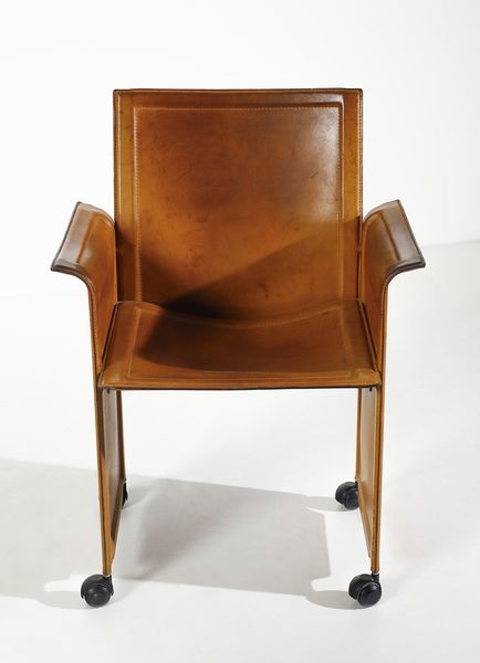 AGNOLI TITO (1931 - 2012) : Quattro poltroncine mod. Korium per Matteo Grassi, Italia  - Asta Asta 443 | DESIGN E ARTI DECORATIVE DEL NOVECENTO Online - Associazione Nazionale - Case d'Asta italiane