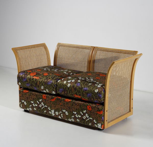 VIVAI DEL SUD : attribuito. Divano a due posti  - Asta Asta 443 | DESIGN E ARTI DECORATIVE DEL NOVECENTO Online - Associazione Nazionale - Case d'Asta italiane