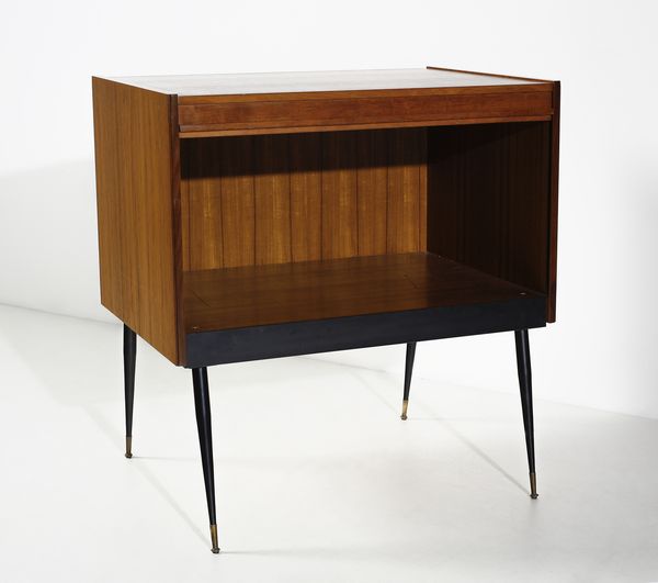 MANIFATTURA ITALIANA : Coppia di mobili contenitore a serranda  - Asta Asta 443 | DESIGN E ARTI DECORATIVE DEL NOVECENTO Online - Associazione Nazionale - Case d'Asta italiane