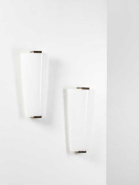 MANIFATTURA ITALIANA : Coppia di lampade da parete  - Asta Asta 443 | DESIGN E ARTI DECORATIVE DEL NOVECENTO Online - Associazione Nazionale - Case d'Asta italiane