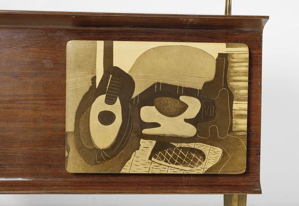 SCREMIN LUIGI (1896 - 1983) : attribuito. Banco da bar, Belluno  - Asta Asta 443 | DESIGN E ARTI DECORATIVE DEL NOVECENTO Online - Associazione Nazionale - Case d'Asta italiane