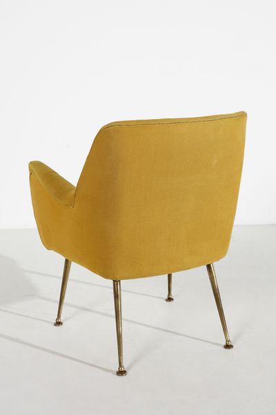 FRATELLI MINOTTI : attribuito. Coppia di poltrone  - Asta Asta 443 | DESIGN E ARTI DECORATIVE DEL NOVECENTO Online - Associazione Nazionale - Case d'Asta italiane