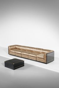 SCUOLA ROMANA - Divano modulare (5 pezzi) con tavolino