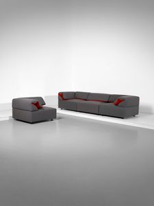 BELLINI MARIO (n. 1935) - Divano modulare e poltrona mod. Freud per Meritalia, Como