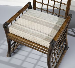 SCARPA AFRA (1937-2011) & TOBIA (n. 1935) : nello stile di. Quattro poltroncine  - Asta Asta 443 | DESIGN E ARTI DECORATIVE DEL NOVECENTO Online - Associazione Nazionale - Case d'Asta italiane