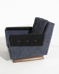 MANIFATTURA ITALIANA : Coppia di poltrone  - Asta Asta 443 | DESIGN E ARTI DECORATIVE DEL NOVECENTO Online - Associazione Nazionale - Case d'Asta italiane