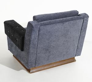 MANIFATTURA ITALIANA : Coppia di poltrone  - Asta Asta 443 | DESIGN E ARTI DECORATIVE DEL NOVECENTO Online - Associazione Nazionale - Case d'Asta italiane