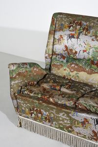 I.S.A. : Divano a tre posti, Ponte San Pietro  - Asta Asta 443 | DESIGN E ARTI DECORATIVE DEL NOVECENTO Online - Associazione Nazionale - Case d'Asta italiane