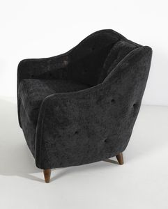 CASA E GIARDINO : attribuito. Coppia di poltrone, Milano  - Asta Asta 443 | DESIGN E ARTI DECORATIVE DEL NOVECENTO Online - Associazione Nazionale - Case d'Asta italiane