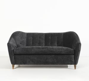 CASA E GIARDINO : attribuito. Divano, Milano  - Asta Asta 443 | DESIGN E ARTI DECORATIVE DEL NOVECENTO Online - Associazione Nazionale - Case d'Asta italiane