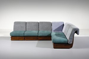 FRIGERIO LUCIANO (1928 - 1999) : Divano modulare (6 pezzi)  - Asta Asta 443 | DESIGN E ARTI DECORATIVE DEL NOVECENTO Online - Associazione Nazionale - Case d'Asta italiane