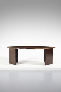 OSVALDO BORSANI (1911-1985) & EUGENIO GERLI (1923-2013) - Scrivania curva della serie Graphis per Tecno, Varedo