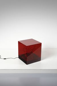 RIVIERE JAMES (n. 1949) - Lampada da tavolo Cubo di Teo per Centro Ricerche Arte Industria, Lissone