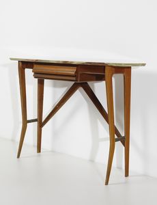 MOBILIFICIO PALEARI : attribuito. Piccola consolle, Cant  - Asta Asta 443 | DESIGN E ARTI DECORATIVE DEL NOVECENTO Online - Associazione Nazionale - Case d'Asta italiane