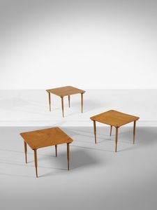 MAGISTRETTI VICO (1920 - 2006) - Tre tavolini componibili mod. T8  per Azucena, Milano
