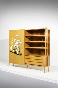 FLORIT - Mobile da soggiorno con anta scorrevole, Trieste