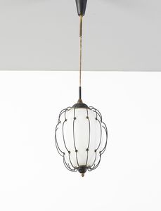 MANIFATTURA ITALIANA : Coppia di lampade a sospensione  - Asta Asta 443 | DESIGN E ARTI DECORATIVE DEL NOVECENTO Online - Associazione Nazionale - Case d'Asta italiane