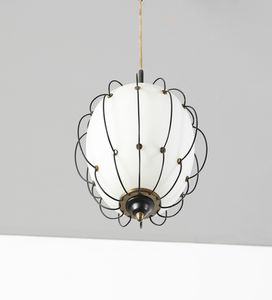 MANIFATTURA ITALIANA : Coppia di lampade a sospensione  - Asta Asta 443 | DESIGN E ARTI DECORATIVE DEL NOVECENTO Online - Associazione Nazionale - Case d'Asta italiane