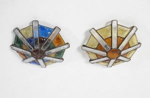 LONGOBARD : Coppia di plafoniere e lampada a sospensione, Verona  - Asta Asta 443 | DESIGN E ARTI DECORATIVE DEL NOVECENTO Online - Associazione Nazionale - Case d'Asta italiane