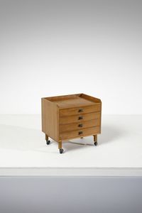 FRANCO ALBINI (1905-1977) & FRANCA HELG (1920-1989) - Cassettiera mobile mod. CM24 per Poggi, Pavia